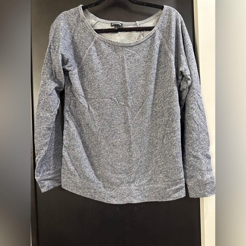 Express Heathered Gray Women's Sweatshirt